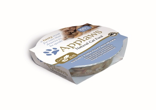 [CP49600] Applaws Cat Pots Tuna Fillet & Prawn 10 x 60 gr.