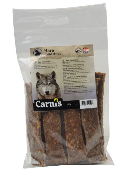 Carnis Vleesstrips Haas 5 x 150 gr.