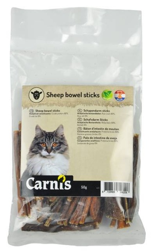 [CS54620] Carnis Kat Sticks Schapendarm 5 x 50 gr.