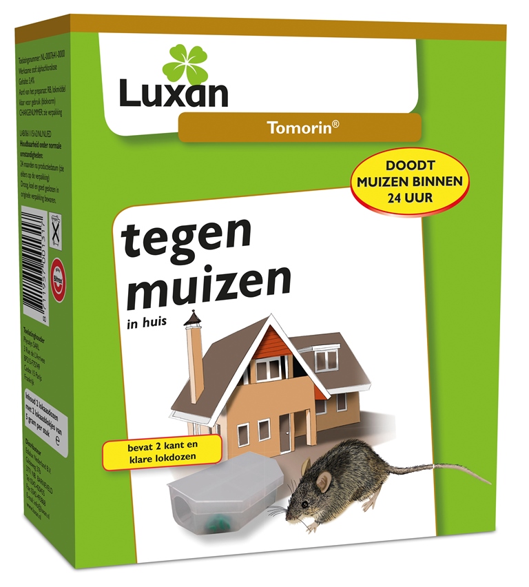 Luxan Tomorin kant en klaar tegen muizen (1,00 x 2 x 10 gr.)