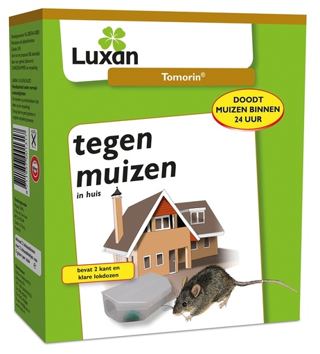 [DN00131] Luxan Tomorin kant en klaar tegen muizen (1,00 x 2 x 10 gr.)