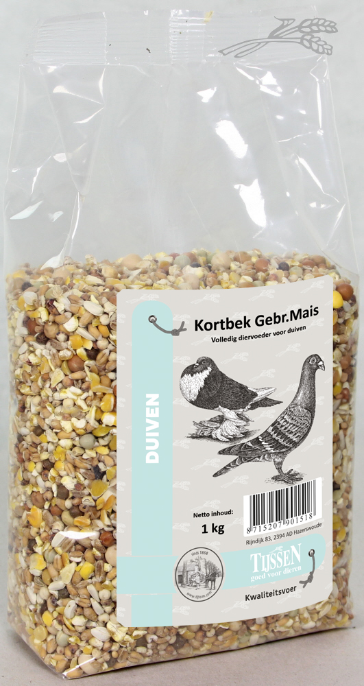 Kortbek Gebr.Mais 1 kg.