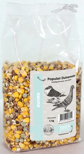 [DV00801] Tijssen Populair Duivenvoer 1 kg.