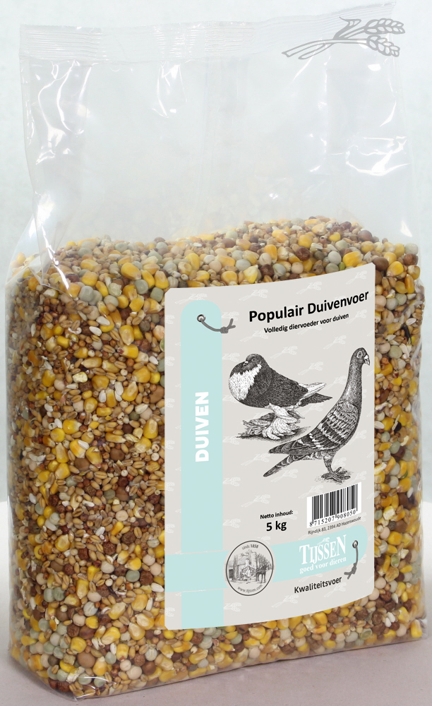 Tijssen Populair Duivenvoer 5 kg.