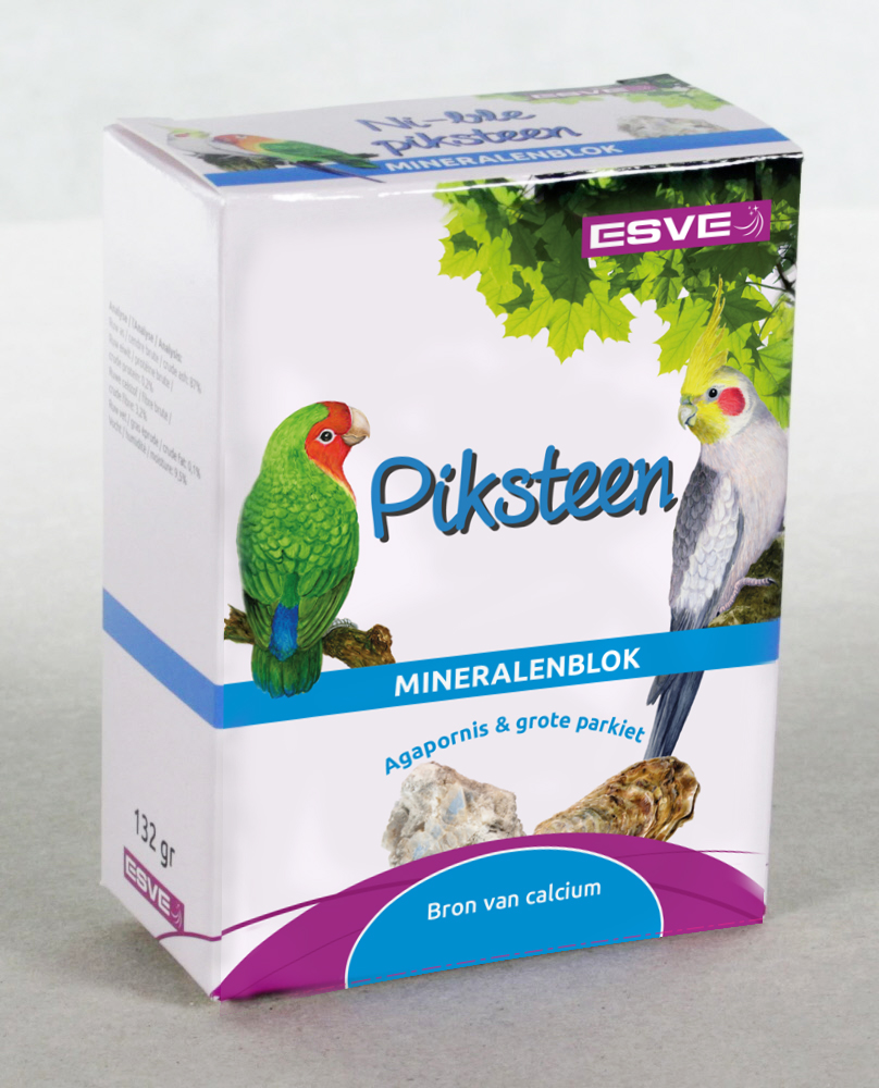 ESVE Nible Piksteen Agapornis Naturel Rood 1 st.