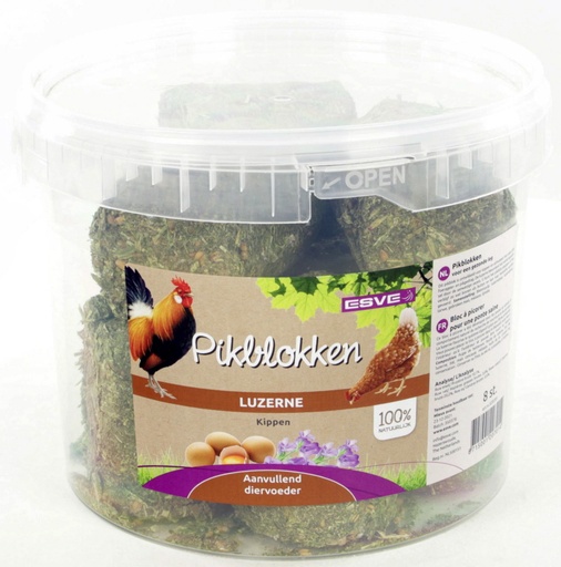 [E20701] Pikblok Kippen Emmer 8 st.
