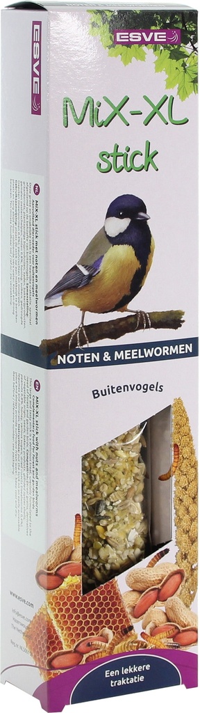 ESVE MiX-XL stick Buitenvogel Noten+Meelworm 1 st.