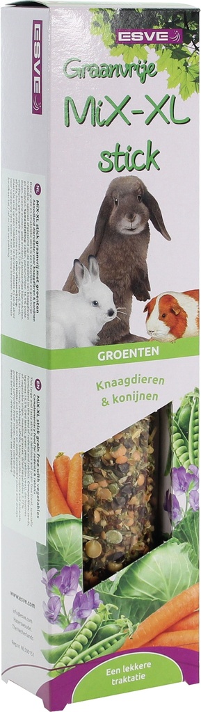 ESVE MiX-XL stick Knaagdier Groenten - Grnvrij 1 st.