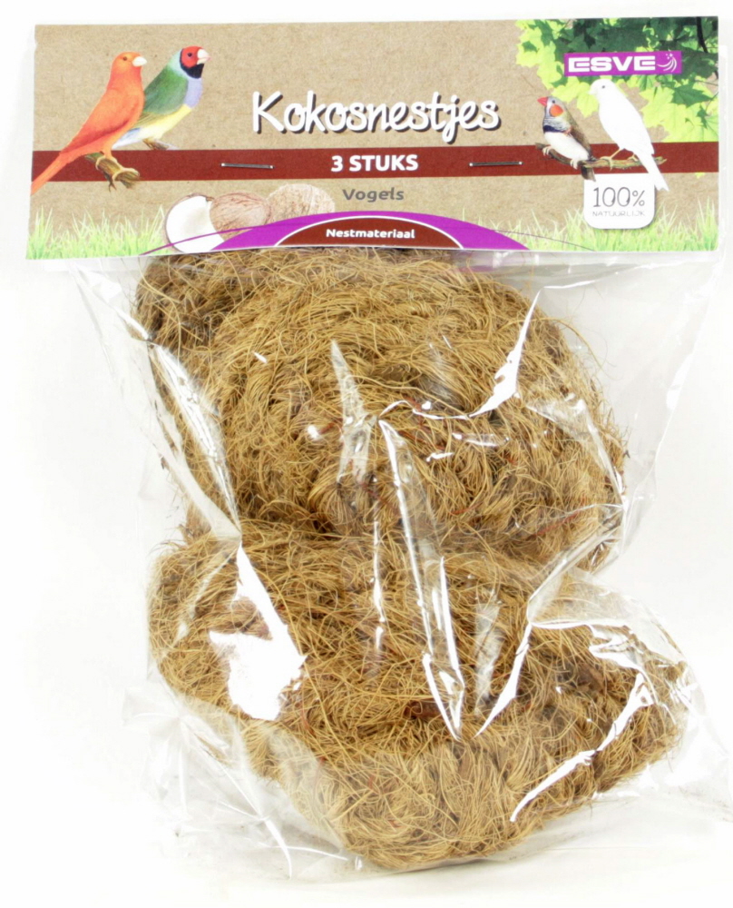 Kokosnestjes 3 st.