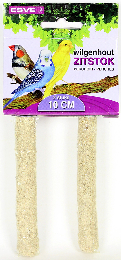 Zitstok Wilgen 10 cm. 2 st.