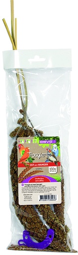 [E223003] Trosgierst Rood 3 stuks+Hanger 1 st.
