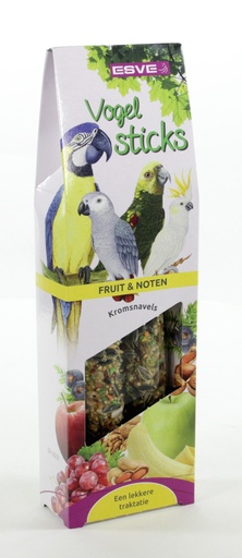 [E30157] Vogelsticks Pap. Fruit en Noten 2 st.