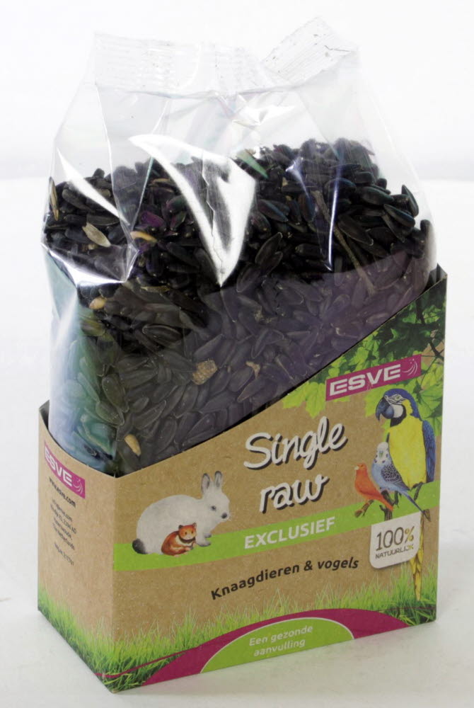 Single Raw Zonnepitten Zwart 350 gr.