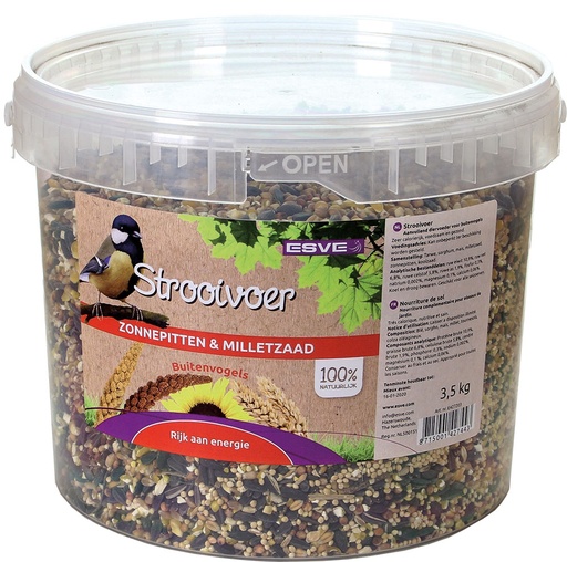 [E427203] Strooivoer emmer ESVE 3,5 kg.