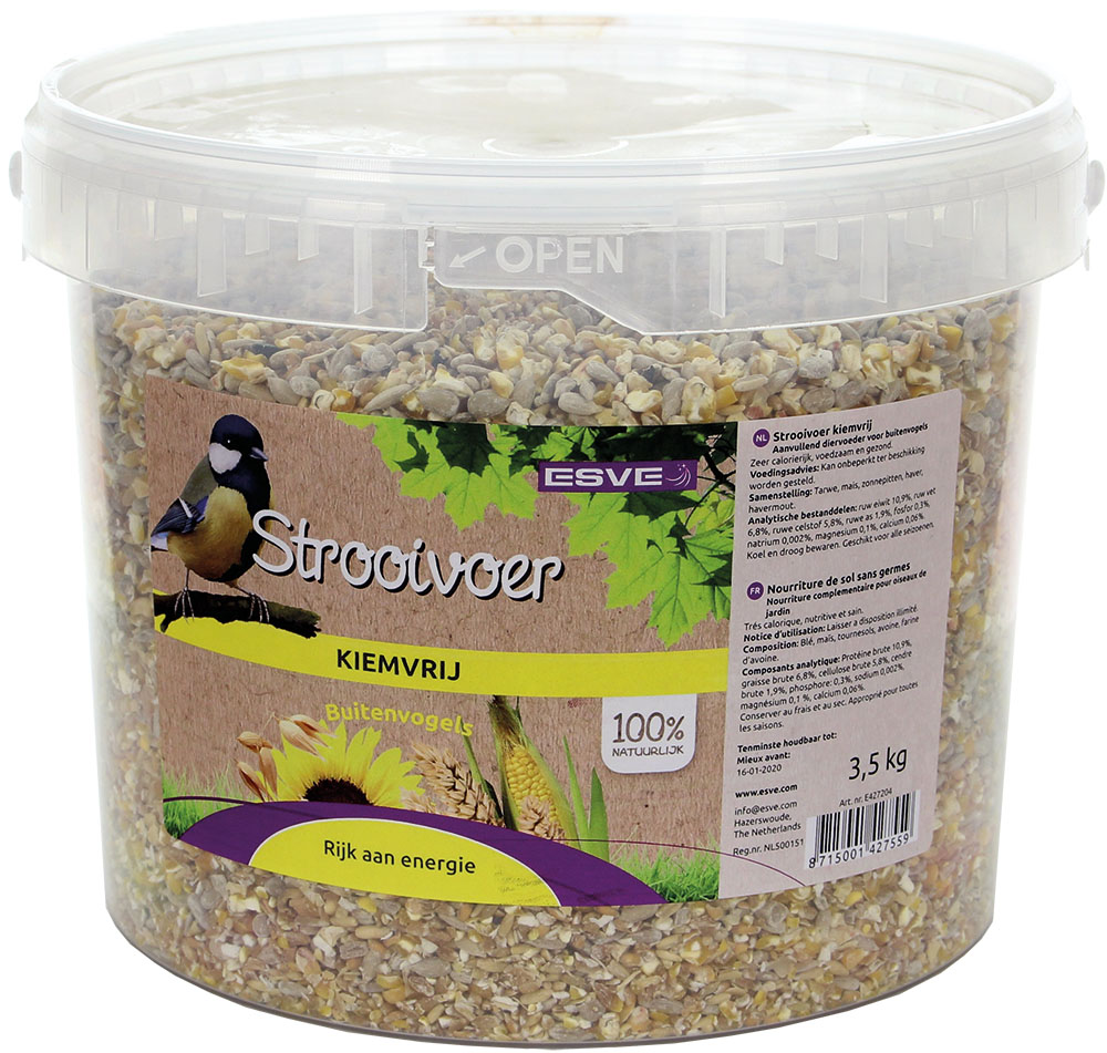 ESVE Strooivoer Kiemvrij emmer3,5 kg.
