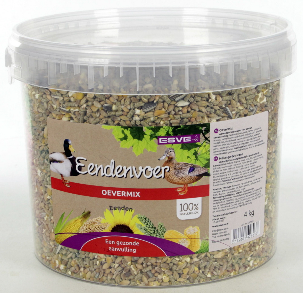 ESVE Eendenvoer Oevermix 4 kg.