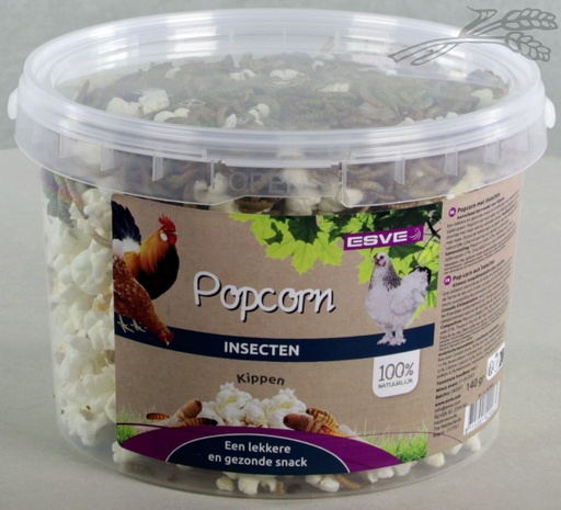 [E429000] Kippenpopcorn met insecten 3 ltr.