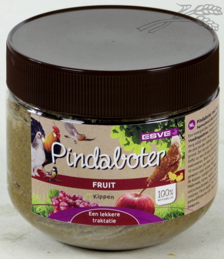 [E429030] Pindaboter met Fruit voor Kippen 12 x 300 gr.