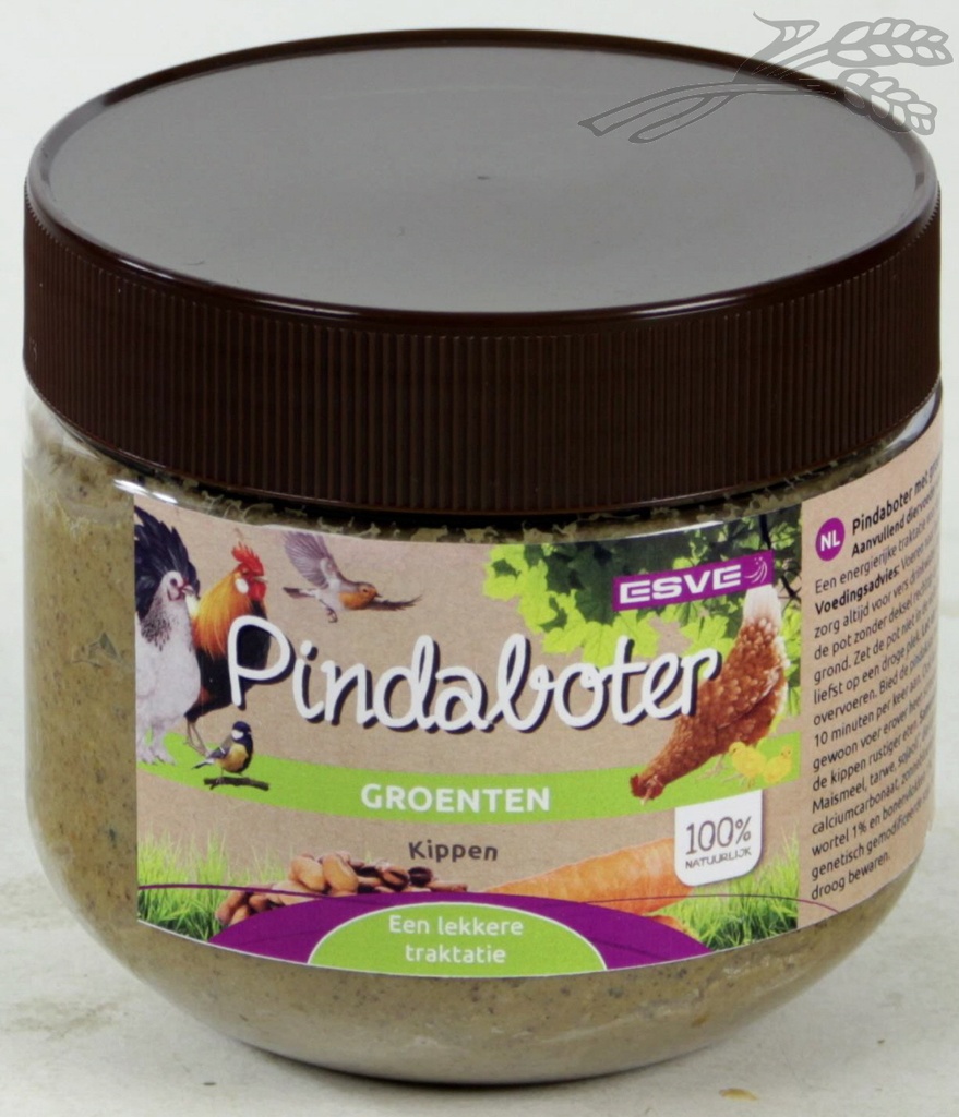 Pindaboter met Groenten voor Kippen 12 x 300 gr.