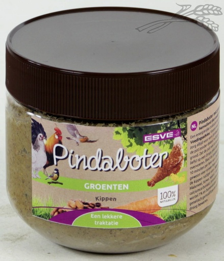 [E429050] Pindaboter met Groenten voor Kippen 12 x 300 gr.