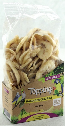 [E44029] ESVE Topping Banaanschijfjes Vogel 125 gr.