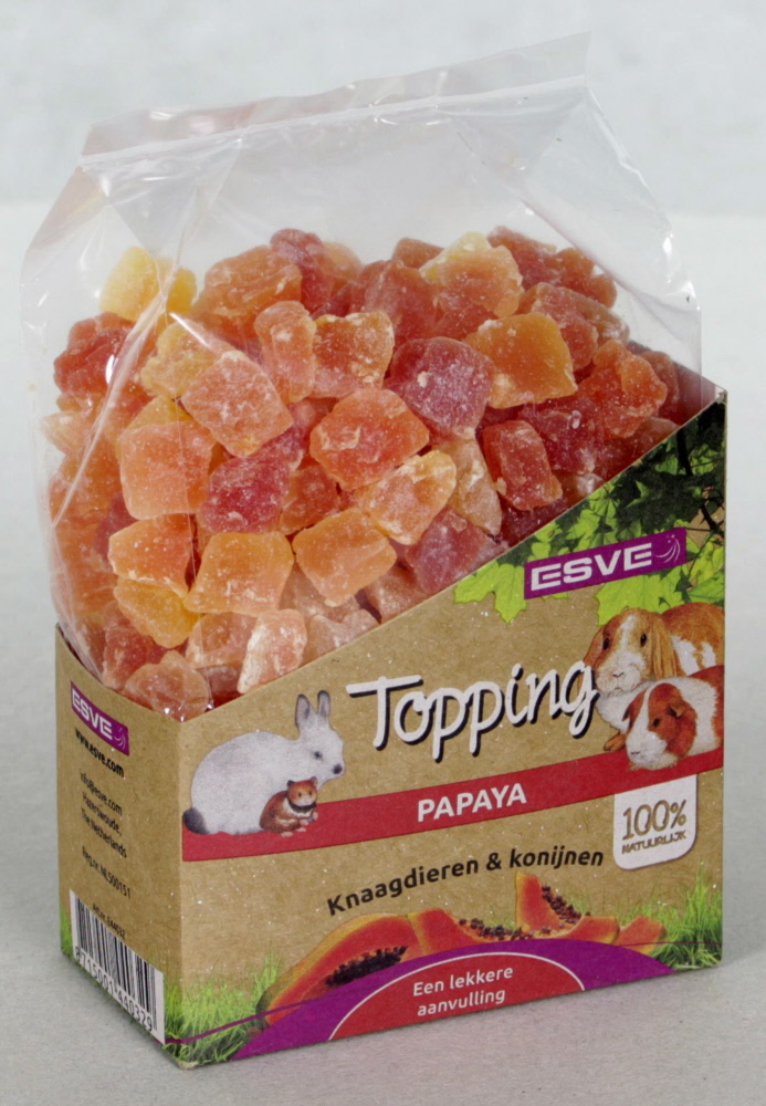 ESVE Topping Papaya Knaagdier 250 gr.