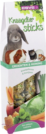 [E44043] Knaagdiersticks Groenten en Honing 2 st.
