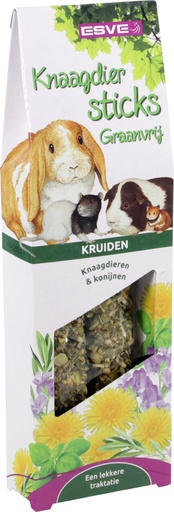 [E44047] Knaagdiersticks Kruiden Graanvrij 2 st.