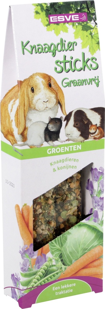 ESVE Knaagdiersticks Groenten Graanvrij 2 st.