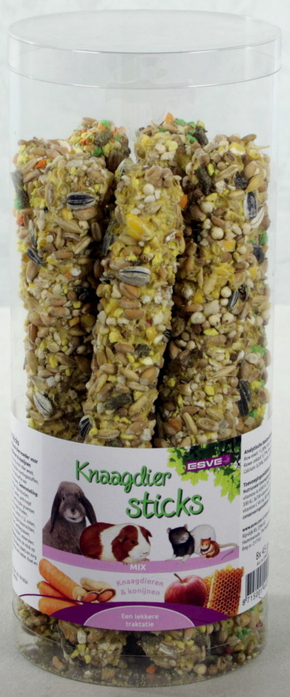 ESVE Knaagdiersticks Mix Koker 8 st.