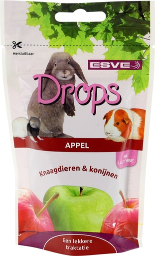 [E804006] ESVE Knaagdier Drops Appel 75 gr.