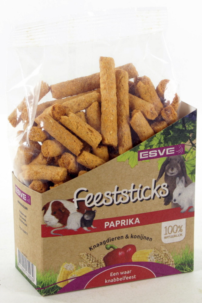 ESVE Feeststicks Paprika Knaagdier 175 gr.