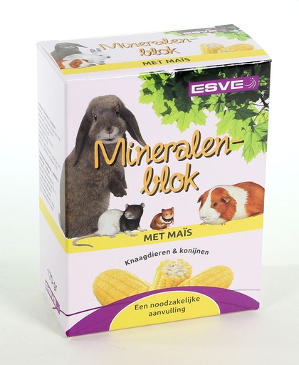 [E844002] Mineralenblok met Mais 1 st.