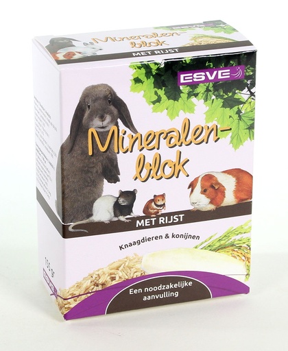 [E844003] ESVE Mineralenblok met Rijst 1 st.