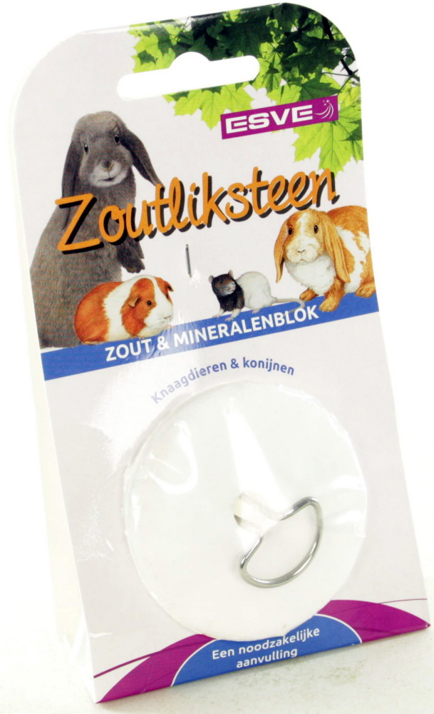 ESVE Zoutliksteen NA-DI + RVS Houder 1 st.