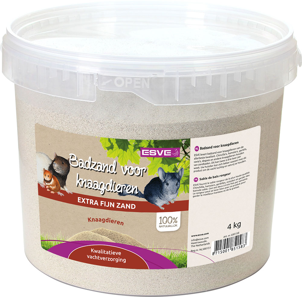ESVE Knaagdier Badzand Emmer 4 kg.
