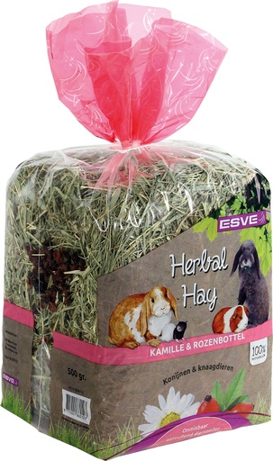 [E86010] Herbal Hay Kamille&Rozenbottel 6 x 500 gr.