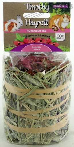 [E86160] Timothy Hay Roll Rozenbottel 8 x 100 gr.