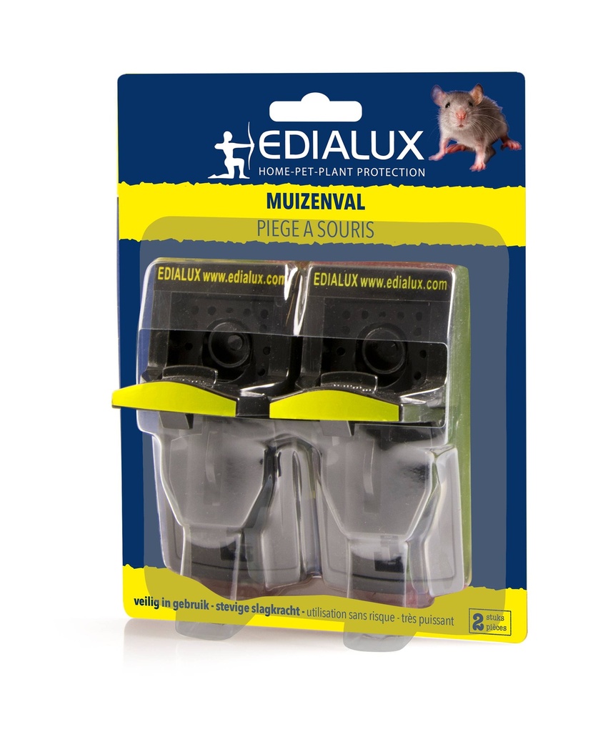 Edialux Muizenval kunststof 2 st.