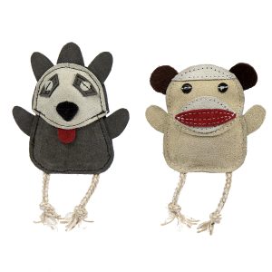 [ET30796] Huggle Hounds Naturals 2 pack Monkey & Raccoon (1 st.)