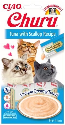 [FP70070] Inaba Churu Tuna & Scallop (12 x 4 x 14 gr.)