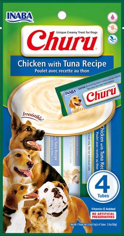 [FP70107] Inaba Dog Churu Chicken & Tuna (12 x 4 x 14 gr.)