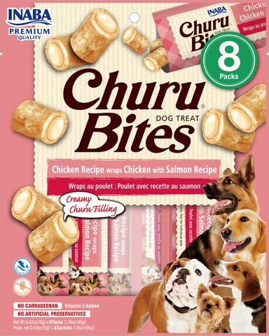 [FP70134] Inaba Dog Bites Wraps Chicken & Salmon (8 x 8 x 12 gr.)