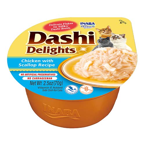 [FP73063] Inaba Dashi Delights Chicken Scallop 6 x 70 gr.
