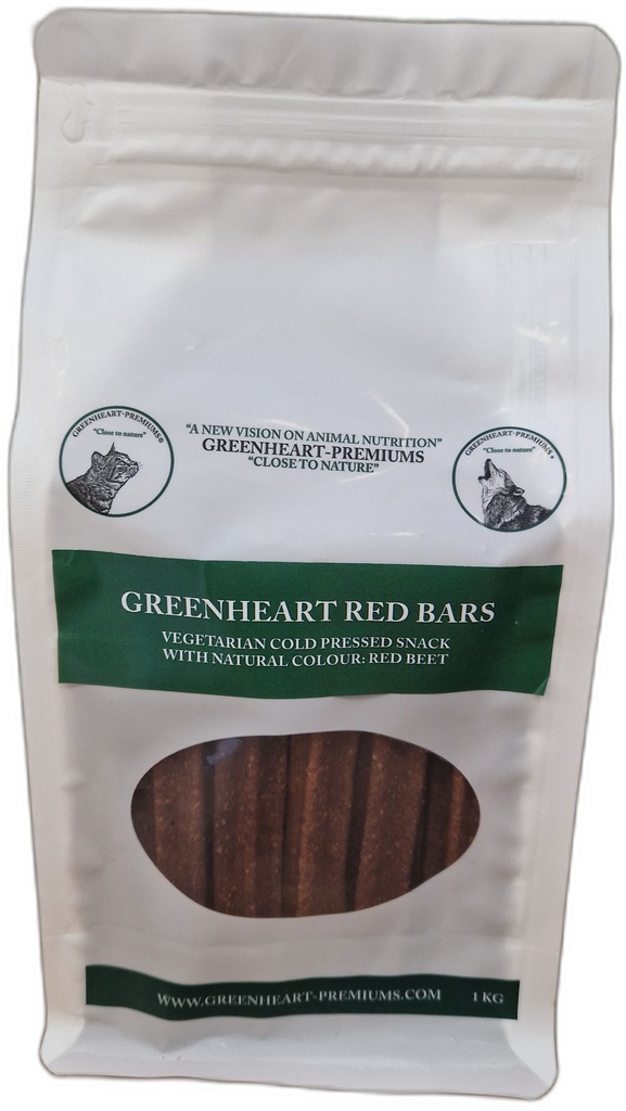 Greenheart Red Bars 1 kg.