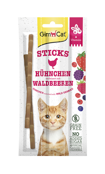 Gimcat SF Sticks Kip&Bosvruchten 3 st.