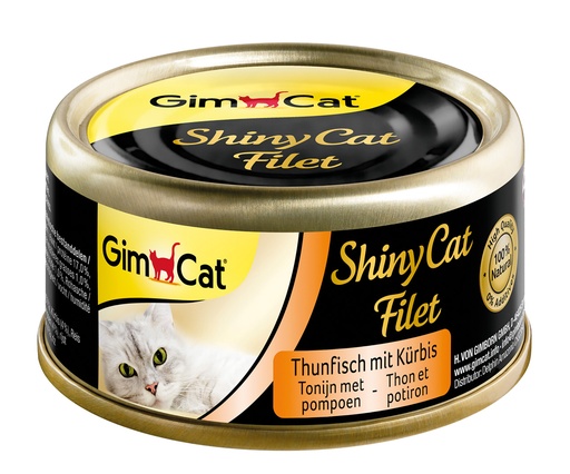 [GIM2917] ShinyCat Blik Filet Tonijn & Pompoen 24 x 70 gr.