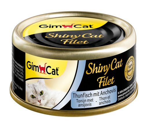 [GIM2924] ShinyCat Blik Filet Tonijn & Ansjovis 24 x 70 gr.