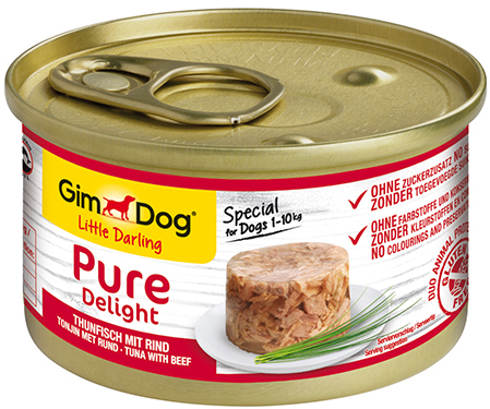 [GIM3058] GimDog LD Pure Delight Tonijn met Rund 12 x 85 gr.