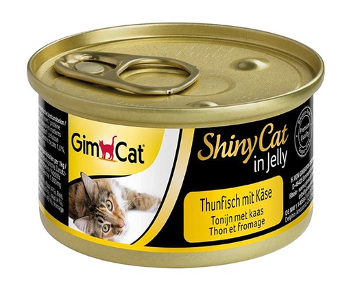 [GIM4188] ShinyCat Blik Tonijn met kaas in Jelly 24 x 70 gr.
